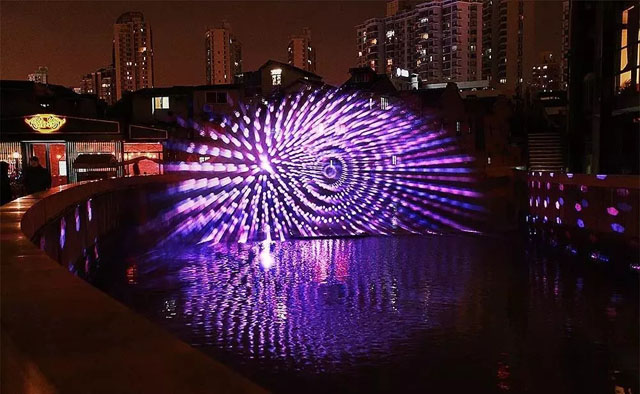 水幕光影藝術打造日夜聯(lián)動的視覺盛宴